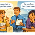 Réactions opposées à une critique du manager illustrant le locus de contrôle interne et externe en psychologie