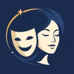 Visage serein et masque souriant illustrant le syndrome de l'imposteur — décalage entre image projetée et ressenti intérieur